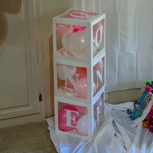 One boxes for first birthday party